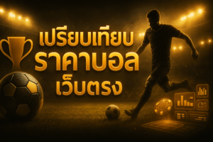 เปรียบเทียบ ราคาบอล เว็บตรง